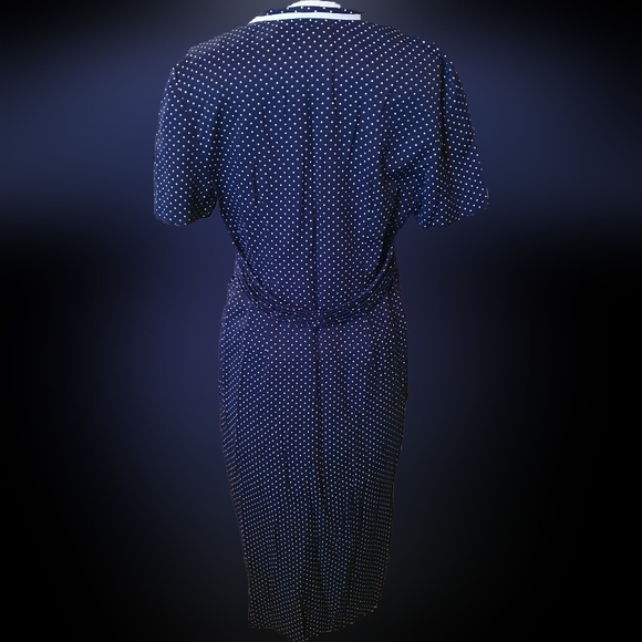 True Vintage polka dot dress miss derby petites - Picture 3 of 5